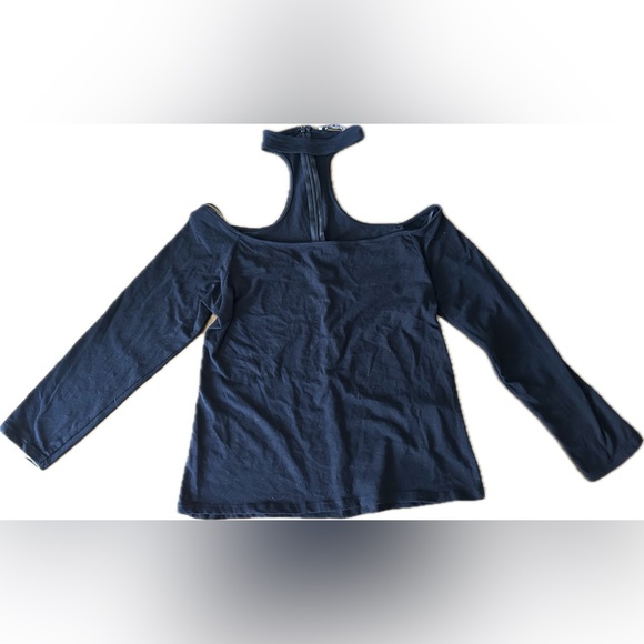 Zara Off-Shoulder Choker Neck Top Size M - Picture 5 of 5